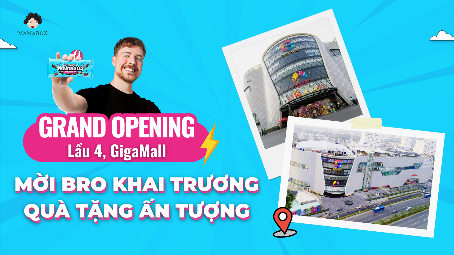 Tưng-Bừng-Khai-Trương-Kiosk-Feastables-GigaMall Mamabox Corporation (Viet Nam)