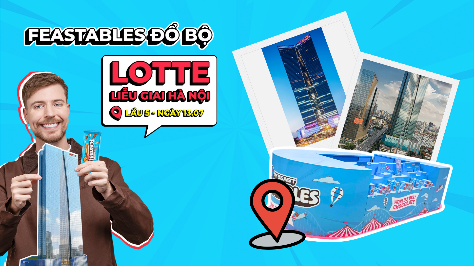 Tưng-Bừng-Khai-Trương-Kiosk-Feastables-Đầu-Tiên-Tại-Hà-Nội-Lotte-Liễu-Giai Mamabox Corporation (Viet Nam)